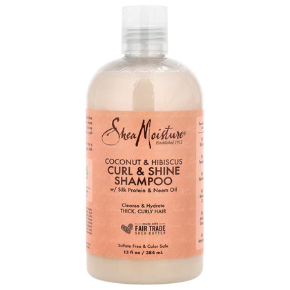 Șampon păr creț shea moisture Coconut & Hibiscus