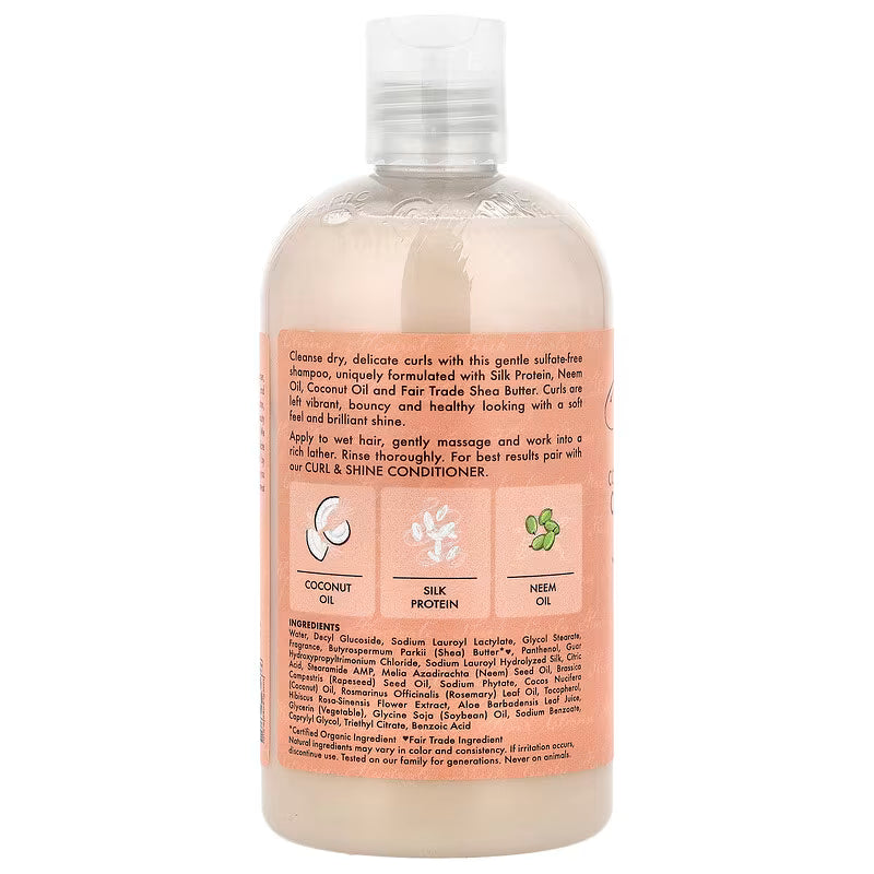Șampon păr creț shea moisture Coconut & Hibiscus