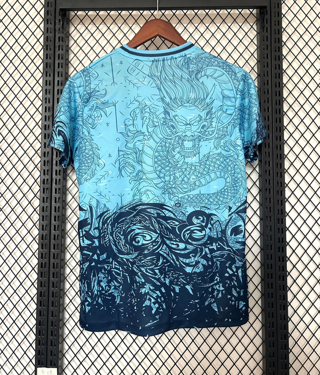 🔵 FC Barcelona Dragon Edition Jersey (Blue Spirit)