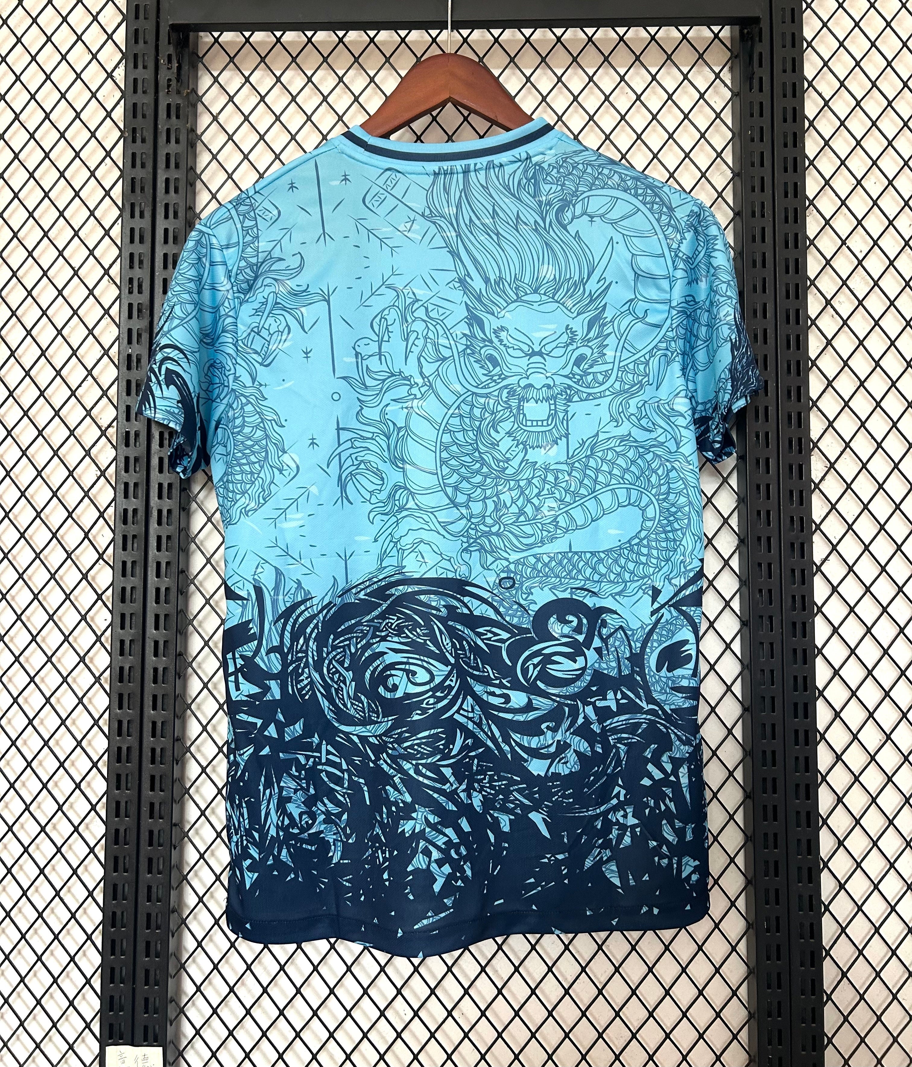 🔵 FC Barcelona Dragon Edition Jersey (Blue Spirit)