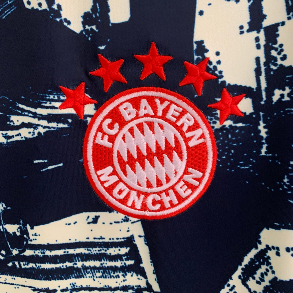 🔴 Bayern Munich Jersey (Navy Abstract Edition)