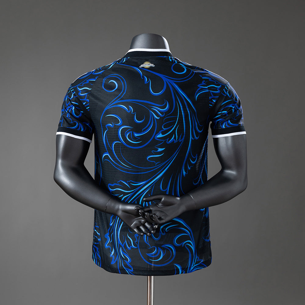 🇦🇷 Argentina Dark Edition Jersey (Black & Blue Design)
