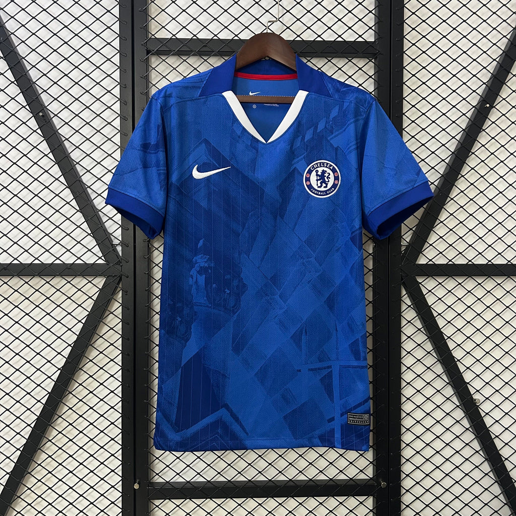 🔵 Chelsea Classic Home Jersey (Retro Collar Edition)