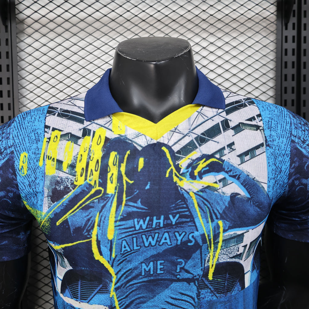 🔵 Manchester City Jersey (Urban Collage Edition)