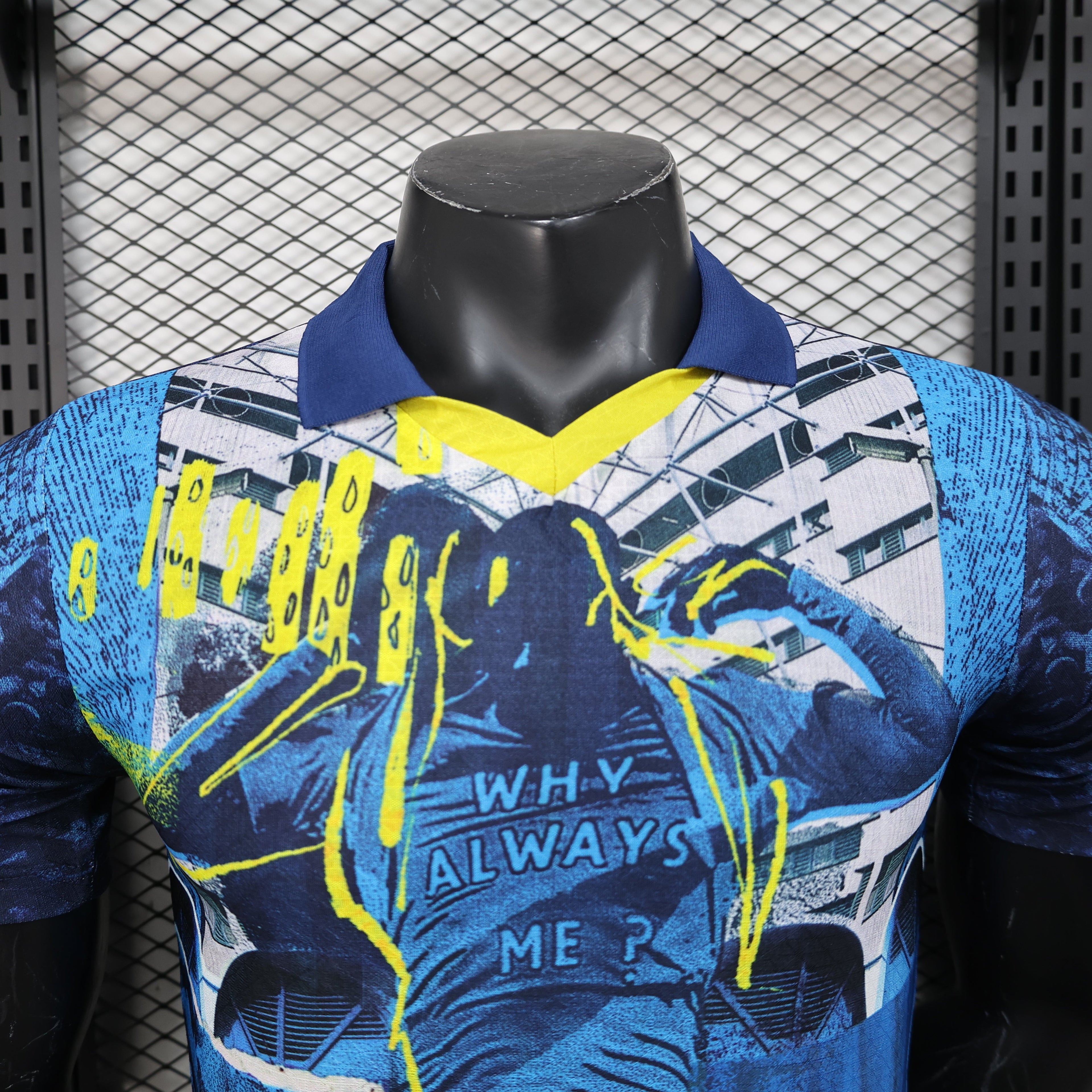 🔵 Manchester City Jersey (Urban Collage Edition)