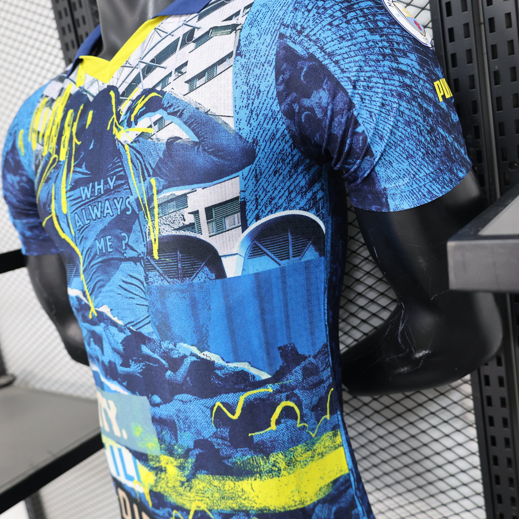 🔵 Manchester City Jersey (Urban Collage Edition)